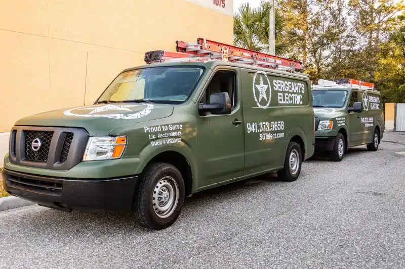 A truck from Sergeant Electric